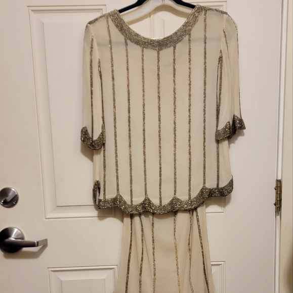 Vintage Beaded 2-piece Dress - The 24 Collection - size M - Picture 3 of 5